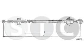 STC T481904 - CABLE ACELERADOR FIESTA 1,1I