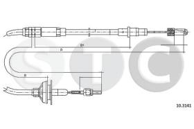 STC T483633 - CABLE EMBRAGUE GOLF GTI MANUAL