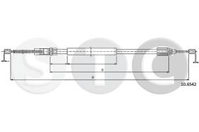 STC T483073 - CABLE FRENO TWINGO ALL   DX/SX-RH/LH