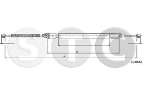 STC T483071 - CABLE FRENO MEGANE COACH 2,0 8V (DRUM