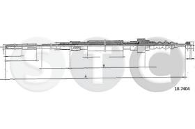 STC T483727 - CABLE FRENO GOLF IIIGTI 16V MOD. USA