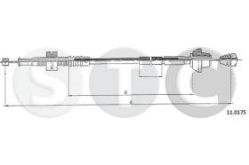 STC T481910 - CABLE ACELERADOR ESCORT 1,6I
