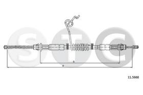 STC T481821 - CABLE FRENO TRANSIT ALL FWD VAN-KOMBI-