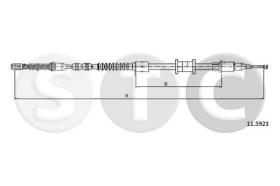 STC T482517 - CABLE FRENO VECTRA 1,4-1,6-1,8-1,7D