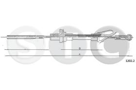 STC T481057 - CABLE EMBRAGUE A112 ALL