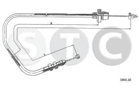 STC T481499 - CABLE ACELERADOR Y 10 1,0 - 1,1 MOT. F