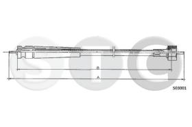 STC T480759 - CABLE CUENTAKILOMETROS 2CV ALL MM.??90