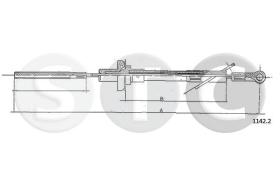 STC T481060 - *** CABLE EMBRAGUE 128 ALL