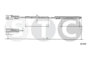 STC T483612 - *** CABLE EMBRAGUE TRANSPORTER 1,6