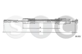 STC T483616 - *** CABLE EMBRAGUE TRANSPORTER  1,8 - 2,0