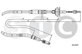 STC T483637 - *** CABLE EMBRAGUE SCIROCCO ALL MANUAL