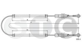 STC T481273 - CABLE FRENO 500 D-F/GIARDINIERA