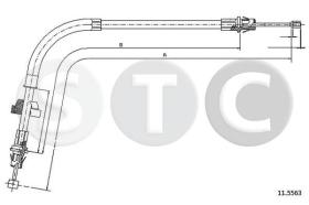 STC T481813 - CABLE FRENO TRANSIT MOD. RHD ANT.-FRON