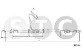 STC T481859 - CABLE FRENO TRANSIT ALL RWD VAN 460E S