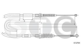 STC T482015 - CABLE FRENO TROOPER SX-LH