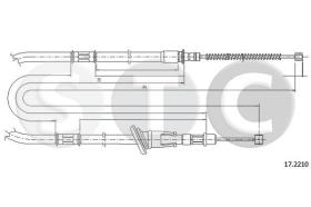 STC T482259 - CABLE FRENO SPACE WAGON SX-LH