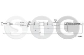 STC T482276 - CABLE FRENO SPACESTART ALL VAN DX-RH