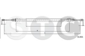 STC T482819 - CABLE FRENO 405 4WD DX-RH