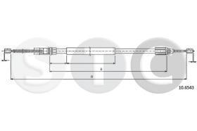 STC T483074 - CABLE FRENO TWINGO ALL  C/ABS  DX/SX-R