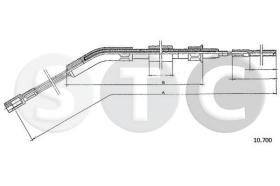 STC T483692 - CABLE FRENO 1200 KAFER