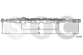 STC T483714 - CABLE FRENO PASSAT 5CYL ALL