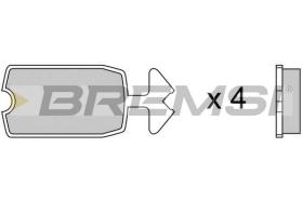 Bremsi BP2039 - B. PADS CITROEN  2 CV