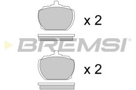 Bremsi BP2102 - B. PADS FORD, TRIUMPH, DAF, ROVER, MG