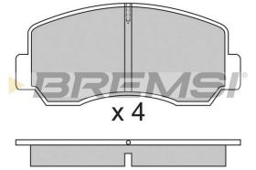 Bremsi BP2296 - B. PADS MAZDA, ASIA MOTORS