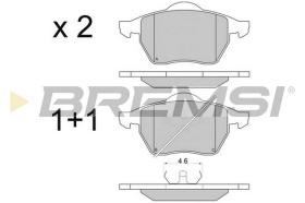 Bremsi BP2679 - B. PADS FORD, VW, AUDI, SKODA, SEAT