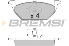 Bremsi BP2712 - B. PADS VW, AUDI, SEAT, SKODA