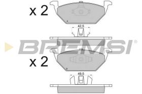 Bremsi BP2835 - B. PADS VW, AUDI, SEAT, STREETSCOOTER