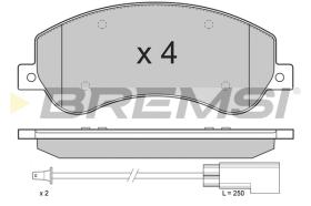 Bremsi BP3274 - B. PADS FORD, VW