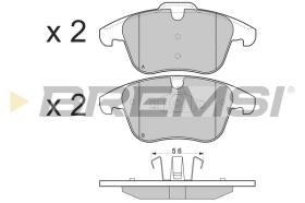 Bremsi BP3297 - B. PADS FORD, LAND ROVER, VOLVO