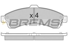 Bremsi BP3308 - B. PADS ISUZU, CHEVROLET, SAAB