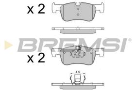 Bremsi BP3520 - B. PADS BMW, AUDI