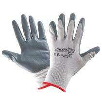 JBM 51633 - GUANTES CON PALMA REFORZADA DE NITRILO T.8