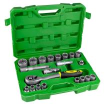 JBM 52721 - ESTUCHE DE HERRAMIENTAS 21 PIEZAS VASOS SPLINE DE 1/2"