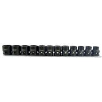 JBM 53060 - SET DE 12 VASOS DE IMPACTO DE 1/2" HEX. PERFIL BAJO