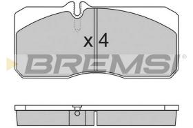 Bremsi BP7267 - B. PADS MAN M 2000 L 12.224 LC, LLC, LRC