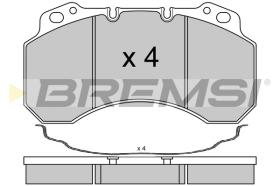 Bremsi BP7331 - B. PADS NISSAN ECO T 135.60