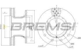 Bremsi CD5280V - B. DISC REAR DIA.377  BPW