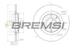 Bremsi CD6051S - B. DISC PEUGEOT, CITROEN