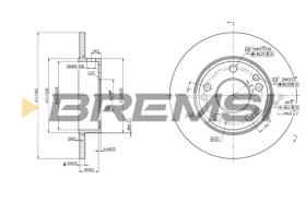 Bremsi CD6053S - B. DISC MERCEDES-BENZ