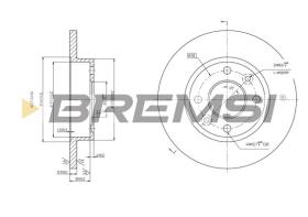 Bremsi CD6055S - B. DISC RENAULT, DACIA, DAIHATSU