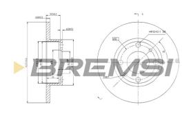 Bremsi CD6083S - B. DISC FRONTREAR DIA.270  FIAT UNO