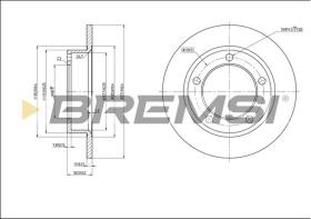 Bremsi CD6092S - B. DISC CHEVROLET, LADA