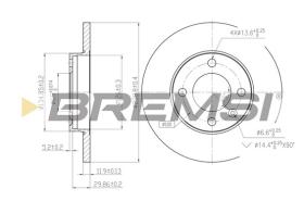 Bremsi CD6103S - B. DISC VW, AUDI, SEAT