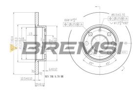 Bremsi CD6116S - B. DISC OPEL