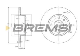 Bremsi CD6125S - B. DISC FIAT, LANCIA, INNOCENTI