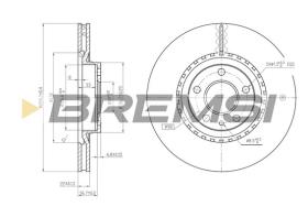 Bremsi CD6156V - B. DISC FIAT, OPEL, ALFA ROMEO, LANCIA